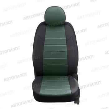 13 849 р. Чехлы на сиденья Экокожа (экокожа) Автопилот  Chery Tiggo 7 - Tiggo 7 Pro Max  T1E (черный/зеленый)  с доставкой в г. Пермь. Увеличить фотографию 3