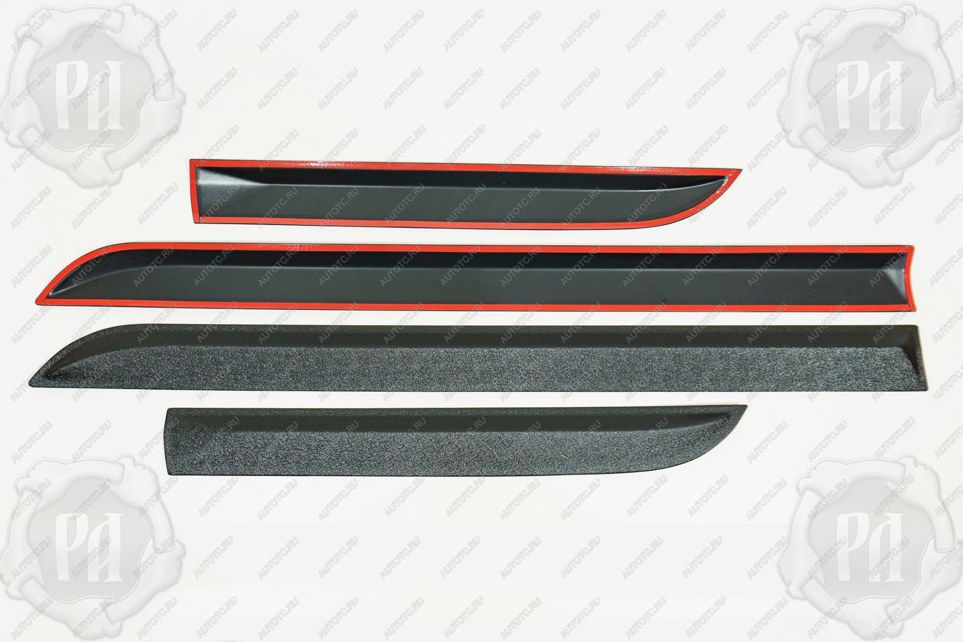 4 909 р. Молдинги на двери Русская Артель  Toyota Camry  XV40 (2006-2008) дорестайлинг (шагрень)  с доставкой в г. Пермь