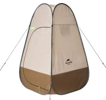 2 779 р. Палатка Naturehike быстрораскрываемая, душ-туалет, 115х115х190 см. коричневый (уценка)  nh17z002-p-br_u  с доставкой в г. Пермь. Увеличить фотографию 1