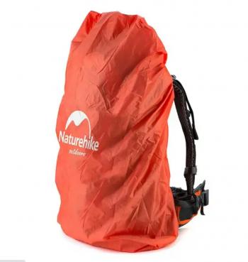 319 р. Чехол влагозащитный Naturehike, для рюкзака, размер M (30-50 л), оранжевый (уценка)  nh15y001-z-orm_u  с доставкой в г. Пермь. Увеличить фотографию 1