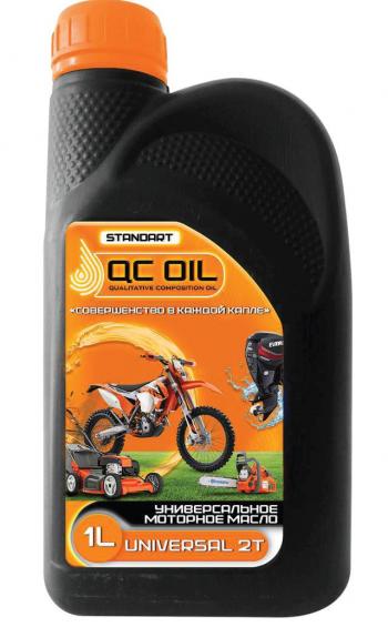 2 149 р. Моторное масло UNIVERSAL 2T для двухтактных двигателей QC OIL Standart, канистра 1л  qcsu2t1  с доставкой в г. Пермь. Увеличить фотографию 1