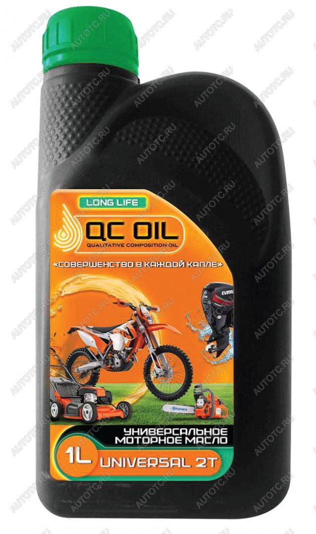 3 199 р. Моторное масло для двухтактных двигателей UNIVERSAL 2T QC OIL Long Life синтетическое плакирующее, канистра 1л  qcllu2t1  с доставкой в г. Пермь