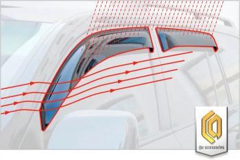 2 159 р. Дефлектора окон CA-Plastic  Honda Vezel  RU3, RU4, RU1, RU2 (2013-2018) дорестайлинг (серия Comfort графит, без хром. молдинга )  с доставкой в г. Пермь. Увеличить фотографию 3