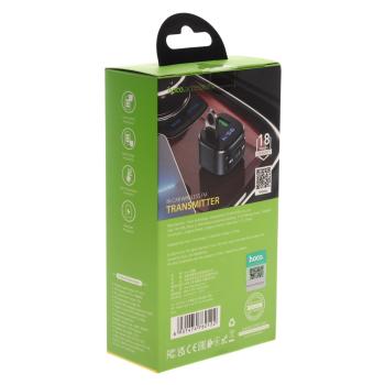799 р. Устройство зарядное в прикуриватель с трансмиттером (bluetooth,hands free) HOCO HOCO e67 black  с доставкой в г. Пермь. Увеличить фотографию 5