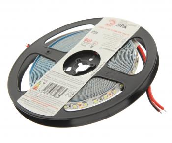 569 р. Лента светодиодная гибкая 9.6W 5м IP20 12V холодный белый ЭРА ЭРА ls2835 -9,6-120-12-6500k-ip20  с доставкой в г. Пермь. Увеличить фотографию 1