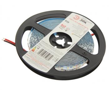 569 р. Лента светодиодная гибкая 9.6W 5м IP20 12V теплый белый ЭРА ЭРА ls2835 -9,6-120-12-3000k-ip20  с доставкой в г. Пермь. Увеличить фотографию 1