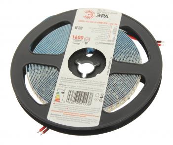1 289 р. Лента светодиодная гибкая 19.2W 5м IP20 12V холодный белый ЭРА ЭРА ls2835 -19,2-240-12-6500k-ip20  с доставкой в г. Пермь. Увеличить фотографию 1