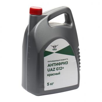Антифриз красный -40C 5кг G12+ упаковка (ОАО УАЗ) UAZ 000000-4734017-10
