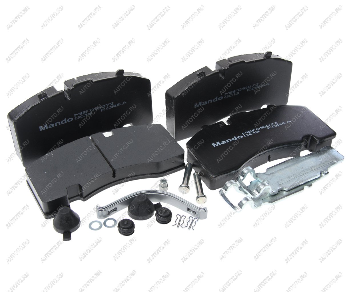 5 999 р. Колодки тормозные BPW SAF дисковые (с выточкой,оси SAF SKRB 9022K01SK7) (4шт.)MANDO MANDO mbf016072  с доставкой в г. Пермь