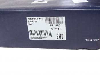 5 999 р. Колодки тормозные BPW SAF дисковые (с выточкой,оси SAF SKRB 9022K01SK7) (4шт.)MANDO MANDO mbf016072  с доставкой в г. Пермь. Увеличить фотографию 4