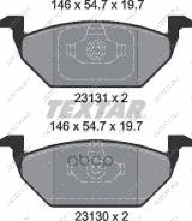 3 199 р. Колодки тормозные передние (4шт.) TEXTAR Audi A3 8L1 хэтчбэк 3 дв. дорестайлинг (1996-2000)  с доставкой в г. Пермь
