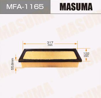 899 р. Фильтр воздушный TOYOTA MASUMA MASUMA mfa-1165  с доставкой в г. Пермь. Увеличить фотографию 1