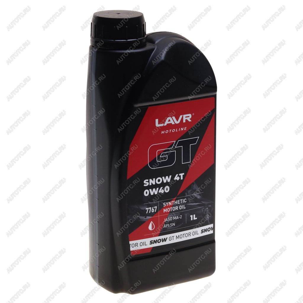 1 599 р. Масло моторное для 4-х тактных двигателей GT SNOW 4T MA-2 0W40 синт.1л MOTO LAVR LAVR ln7767  с доставкой в г. Пермь