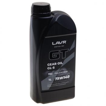 1 599 р. Масло трансмиссионное GT GEAR OIL GL-5 75W140 синт.1л MOTO LAVR LAVR ln7903  с доставкой в г. Пермь. Увеличить фотографию 1
