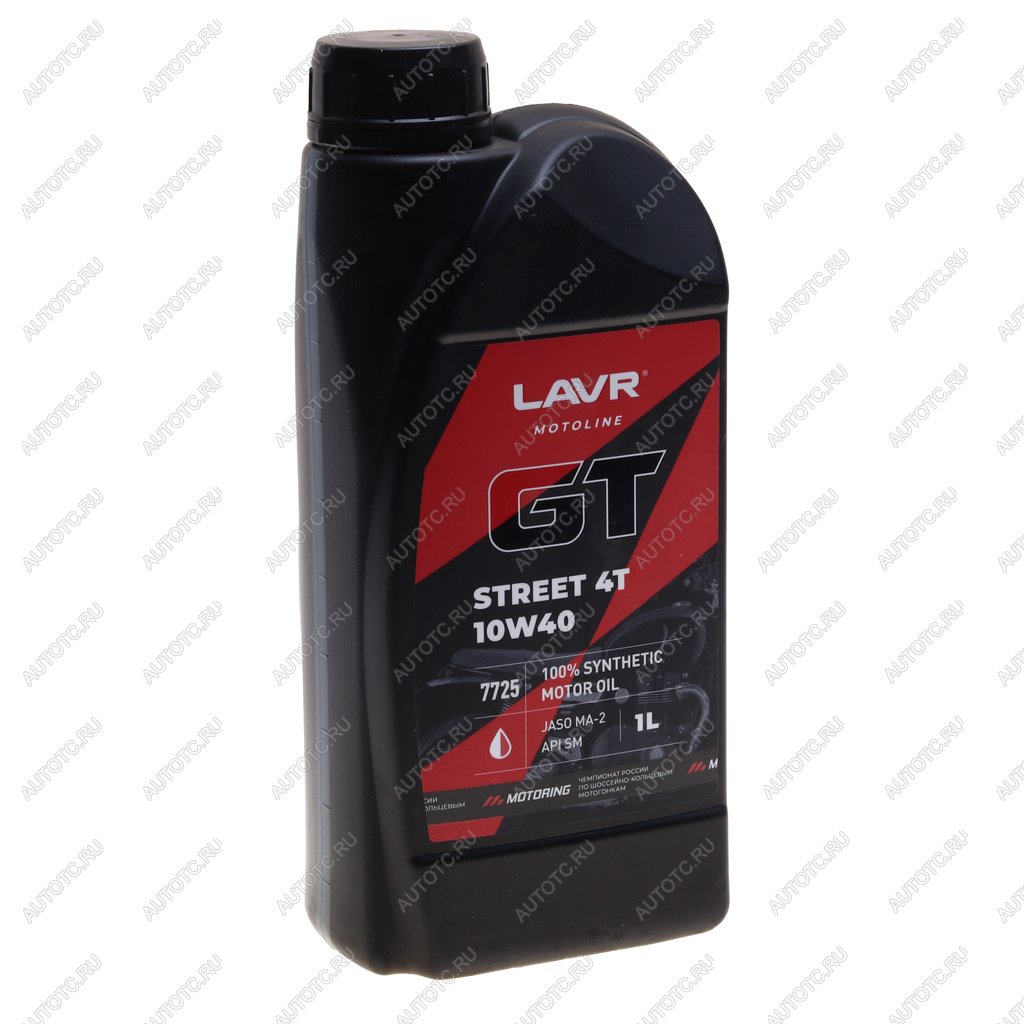 1 199 р. Масло моторное для 4-х тактных двигателей GT STREET 4T MA-2 10W40 синт.1л MOTO LAVR LAVR ln7725  с доставкой в г. Пермь