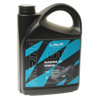 3 699 р. Масло моторное для 4-х тактных двигателей GT MARINE 4T FC-W 10W40 синт.4л MOTO LAVR LAVR ln7790  с доставкой в г. Пермь. Увеличить фотографию 1
