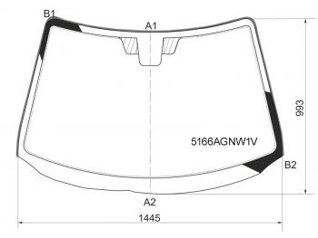 6 899 р. Стекло лобовое (Молдинг) Mazda 3 06-09 FUYAO 5166AGNW1V  с доставкой в г. Пермь. Увеличить фотографию 1