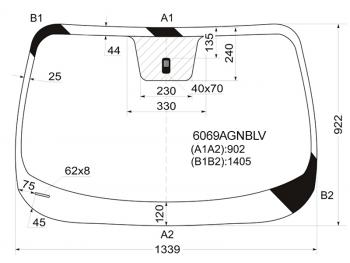 Стекло лобовое Nissan Juke 10-20 FUYAO 6069AGNBLV