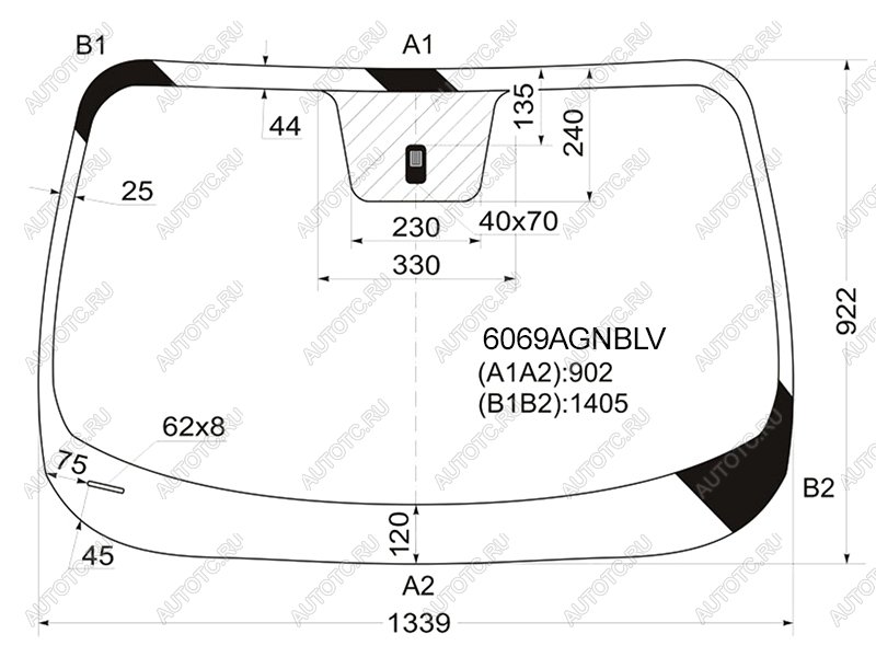 5 649 р. Стекло лобовое Nissan Juke 10-20 FUYAO 6069AGNBLV  с доставкой в г. Пермь