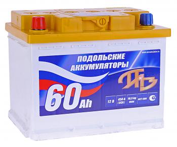 Аккумулятор ПОДОЛЬСК 60Ач ПОДОЛЬСК 6ст60(1)