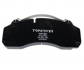 8 449 р. Колодки тормозные SITRAK HOWO передниезадние (4шт.) TOPCOVER TOPCOVER t0297-9001  с доставкой в г. Пермь. Увеличить фотографию 4