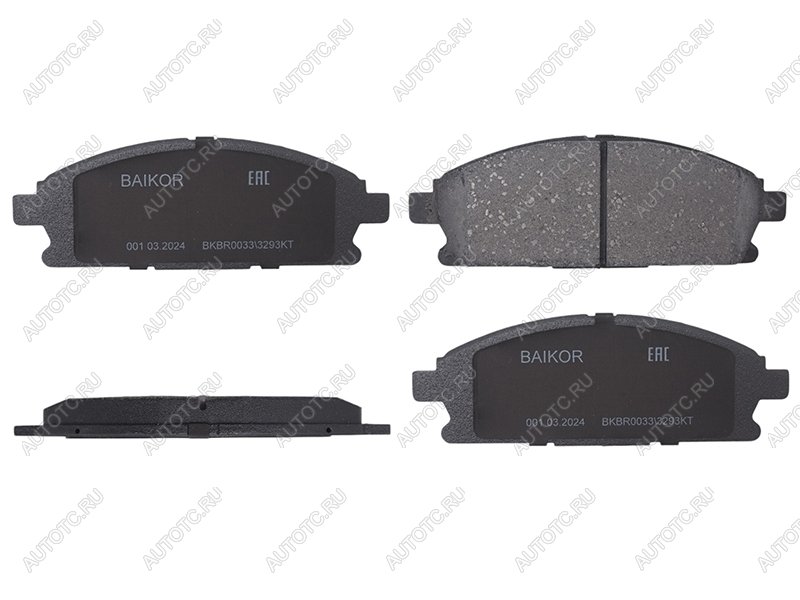 1 299 р. Колодки тормозные перед BAIKOR Honda Elysion 1 2-ой рестайлинг (2008-2013)  с доставкой в г. Пермь