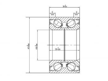 2 879 р. Подшипник передней ступицы наружный TOYOTA RUSHCAMITERIOSPYZAR (без ABS) KOYO DAC3870W-7CS66  с доставкой в г. Пермь. Увеличить фотографию 1