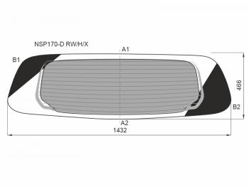 10 999 р. Стекло заднее (Затемненное Обогрев) Toyota Sienta 15-22 XYG NSP170-D RW/H/X  с доставкой в г. Пермь. Увеличить фотографию 1