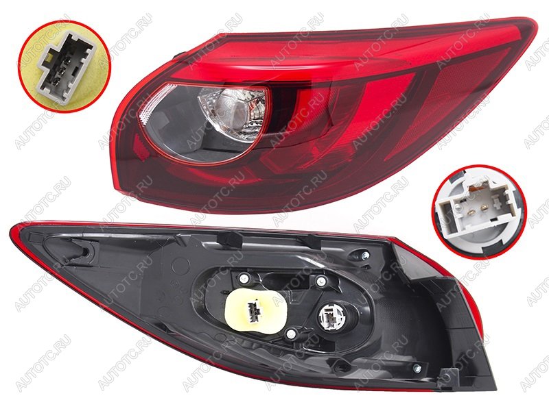 11 249 р. Фонарь задний правый (внешний, LED) SAT Mazda CX-5 KE рестайлинг (2015-2017)  с доставкой в г. Пермь