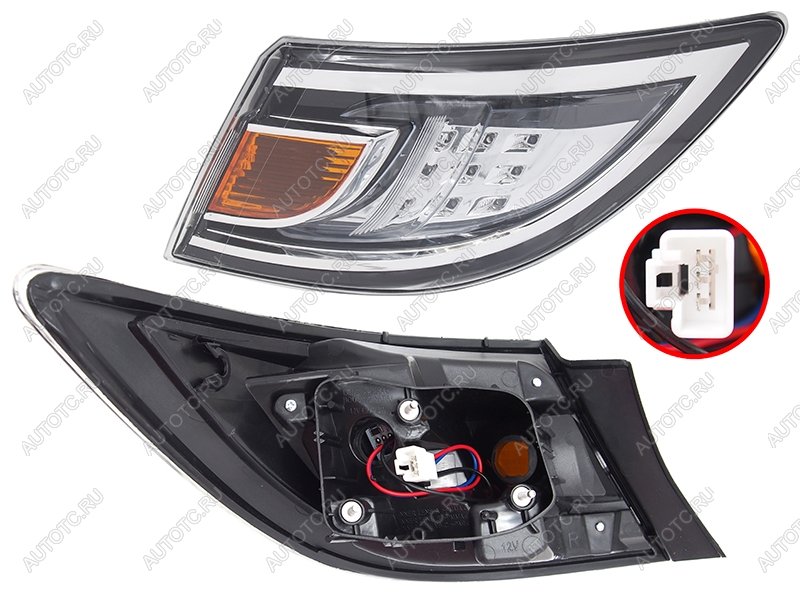 5 599 р. Фонарь задний правый (внешний, LED) SAT Mazda 6 GH рестайлинг седан (2010-2012)  с доставкой в г. Пермь