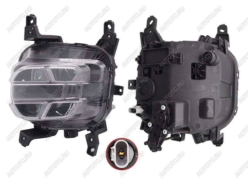 6 499 р. Фара противотуманная KIA SPORTAGE 18-22 LH LED SAT ST-26-0046, st260046 SAT ST-26-0046  с доставкой в г. Пермь
