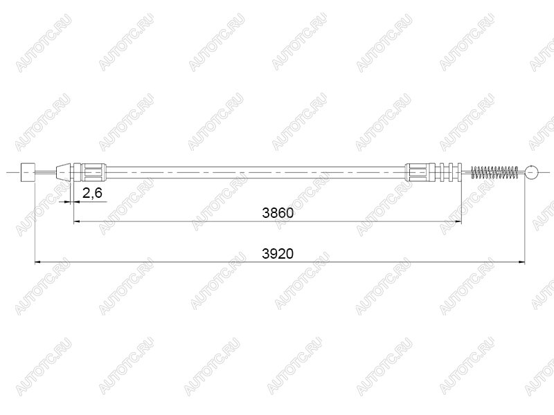 529 р. Трос багажника MITSUBISHI LANCER IXX 00-13 LHD SAT ST-345-0006  с доставкой в г. Пермь