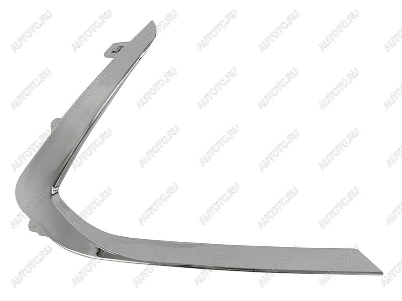1 399 р. Правый молдинг переднего бампера SAT Hyundai Sonata DN8 (2019-2022) (хром)  с доставкой в г. Пермь