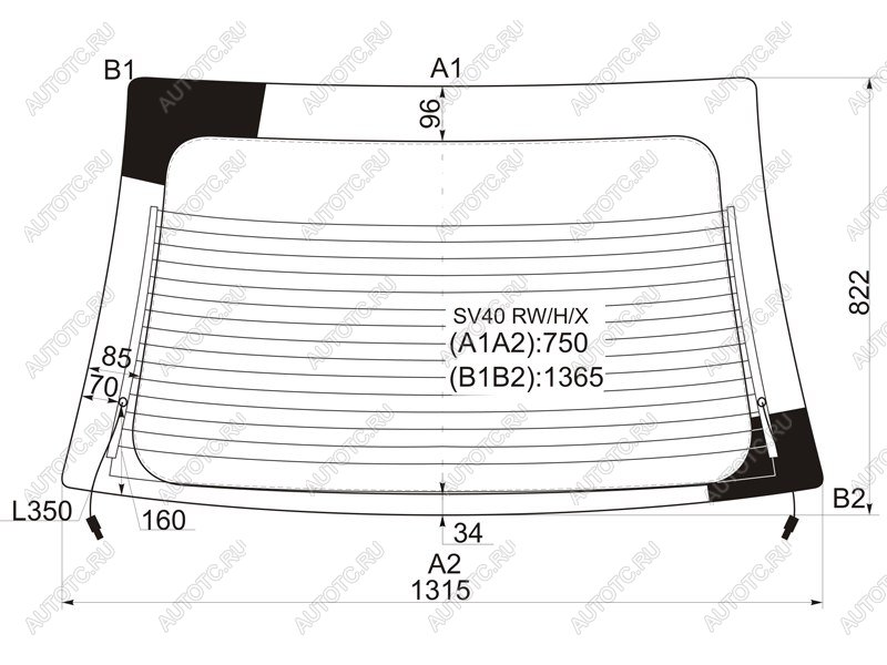 7 999 р. Стекло заднее (Цвет зеленый Обогрев Антенна) Toyota Camry Japan 94-98 XYG SV40 RW/H/X  с доставкой в г. Пермь