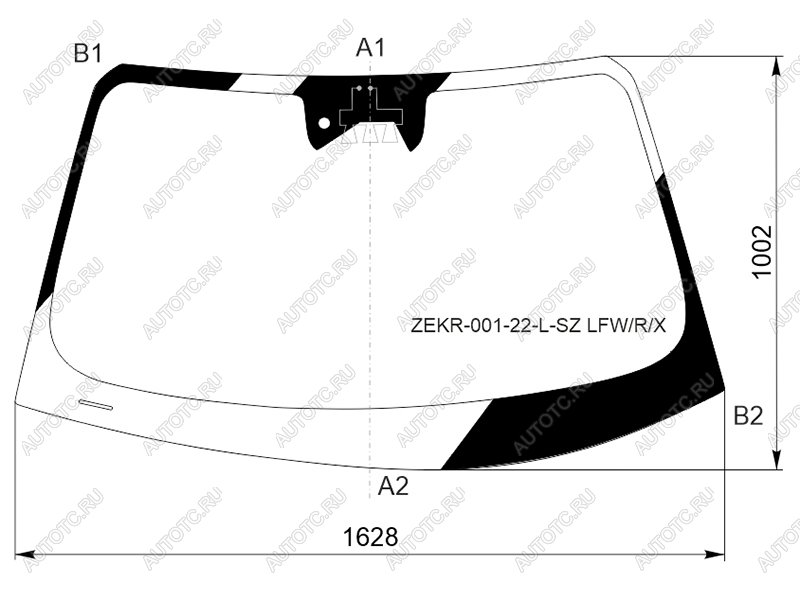 16 399 р. Стекло лобовое (Камера Датчик дождя) Zeekr 001 21- XYG ZEKR-001-22-L-SZ LFW/R/X  с доставкой в г. Пермь