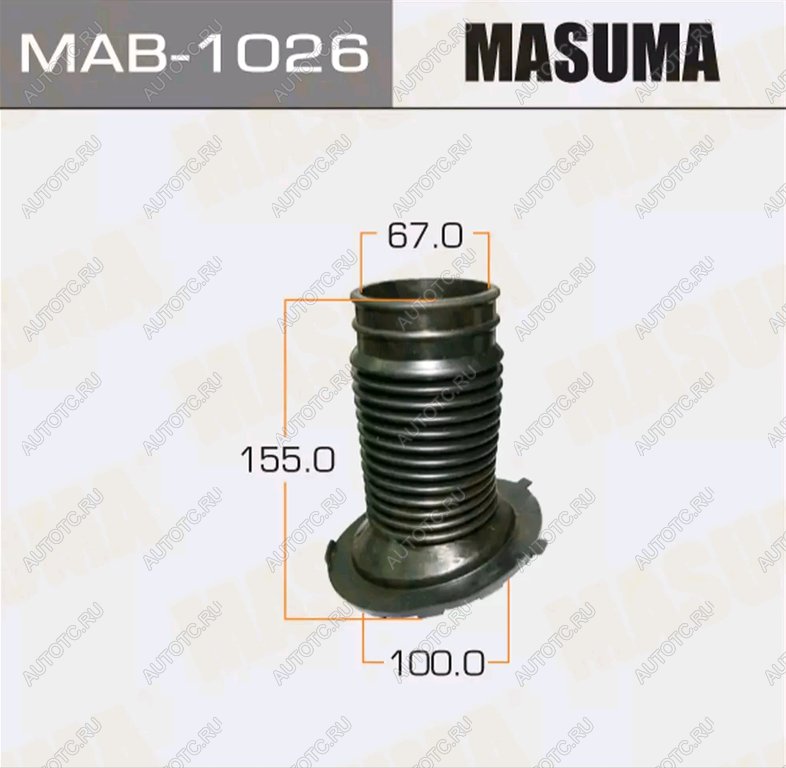 759 р. Пыльник амортизатора TOYOTA Camry (92-96) переднего (1шт.) MASUMA MASUMA mab-1026  с доставкой в г. Пермь