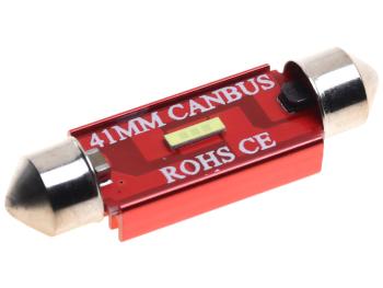 198 р. Лампа светодиодная 1224V C5W SV8.5-8 41мм с блокиратором ошибок CANbus LED 1 SMD 1860 White MISTAR MISTAR mis-170541  с доставкой в г. Пермь. Увеличить фотографию 1