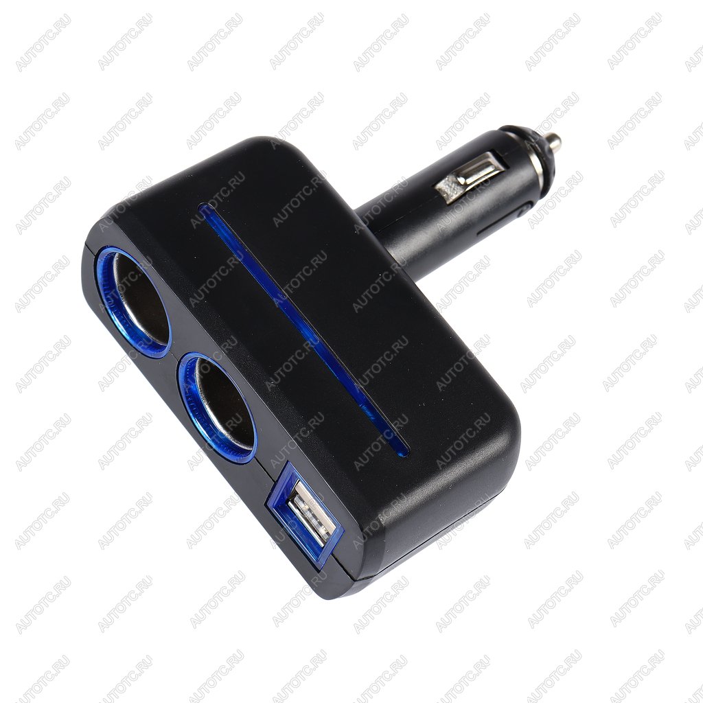 399 р. Разветвитель прикуривателя 2-х гнездовой 12-24V 2USB OLESSON OLESSON no.1637  с доставкой в г. Пермь