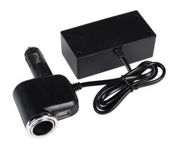619 р. Разветвитель прикуривателя 4-х гнездовой 12-24V 1USB OLESSON OLESSON no.1527  с доставкой в г. Пермь. Увеличить фотографию 2