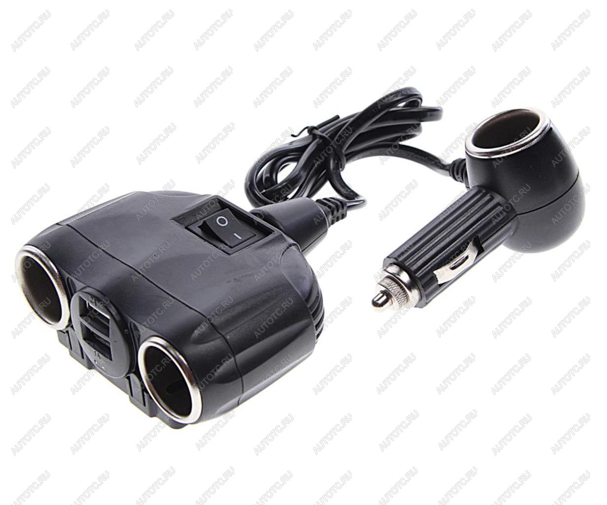 559 р. Разветвитель прикуривателя 3-х гнездовой 12-24V 2USB OLESSON OLESSON no.1630  с доставкой в г. Пермь