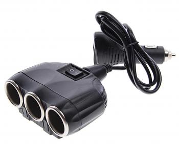 869 р. Разветвитель прикуривателя 3-х гнездовой 12-24V 1USB OLESSON OLESSON no.1634  с доставкой в г. Пермь. Увеличить фотографию 1