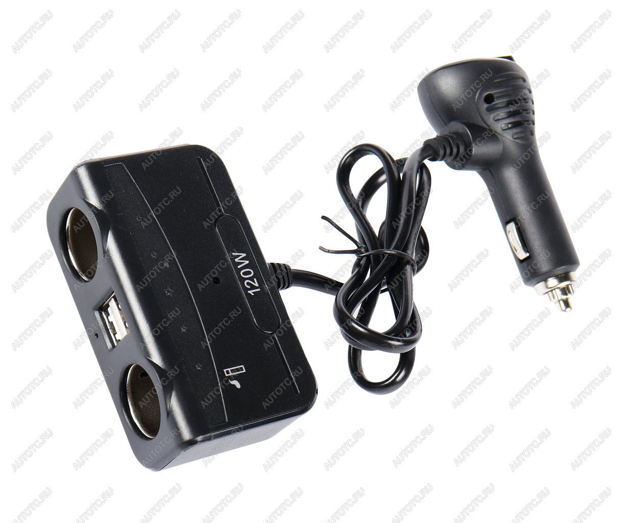 759 р. Разветвитель прикуривателя 2-х гнездовой 12-24V 1USB OLESSON OLESSON no.1676  с доставкой в г. Пермь