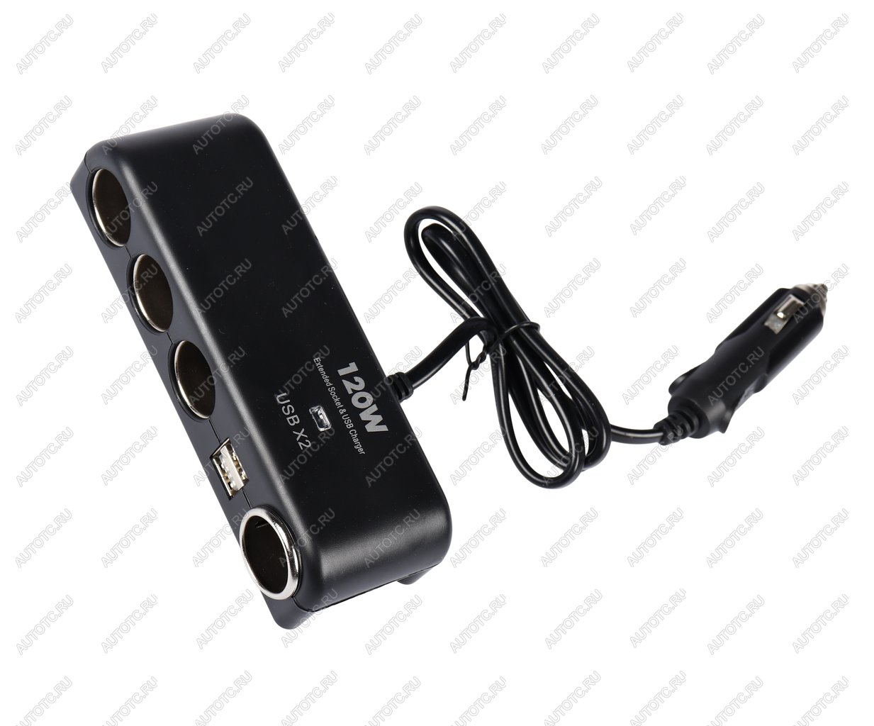 499 р. Разветвитель прикуривателя 4-х гнездовой 12-24V 2USB OLESSON OLESSON no.1525  с доставкой в г. Пермь
