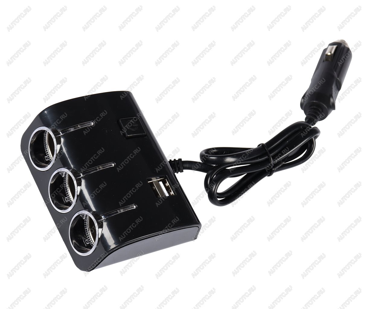 419 р. Разветвитель прикуривателя 3-х гнездовой 12-24V 2USB OLESSON OLESSON no.1506  с доставкой в г. Пермь