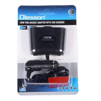 291 р. Разветвитель прикуривателя 2-х гнездовой 12-24V 1USB OLESSON OLESSON no.1645  с доставкой в г. Пермь. Увеличить фотографию 4