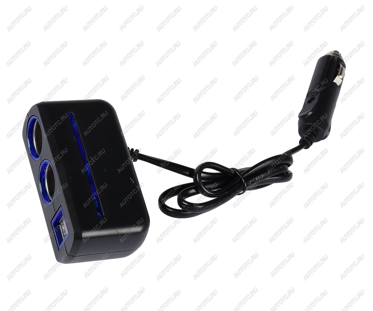 399 р. Разветвитель прикуривателя 2-х гнездовой 12-24V 2USB OLESSON OLESSON no.1638  с доставкой в г. Пермь
