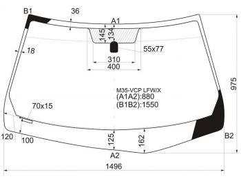 Стекло лобовое Infiniti M35 04-10 / M45 07-10 XYG M35-VCP LFW/X, m35vcplfwx XYG M35-VCP LFW/X