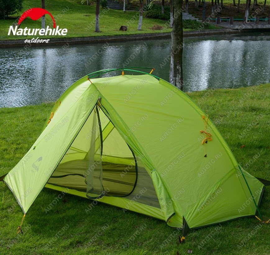6 499 р. Палатка Naturehike Tagar Si 1-местная, алюминиевый каркас, сверхлегкая, зеленая (уценка)  nh17t140-j-fgr_u  с доставкой в г. Пермь
