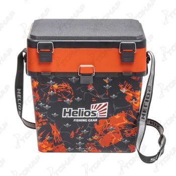2 699 р. Ящик рыболовный зимний HELIOS SHARK, 19 л, оранжевый  hs-ib-19-sho  с доставкой в г. Пермь. Увеличить фотографию 4