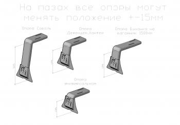 33 999 р. Багажник экспедиционный РИФ для Land Rover Defender 1350x1900 мм  rifdef-roof1900-stop  с доставкой в г. Пермь. Увеличить фотографию 6